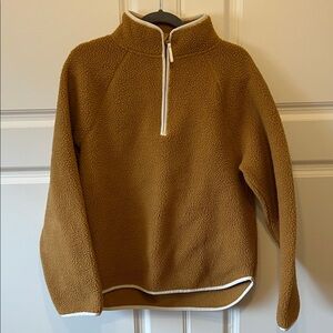 J. Crew Cozy Tan Pullover Jacket M
